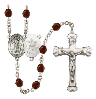 Silver-Plated 6mm Guardian Angel w/Child Rosary
