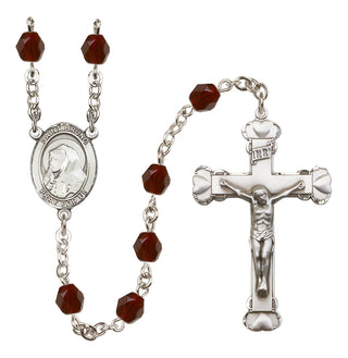 Silver-Plated 6mm Saint Bruno  Engraved Catholic Rosaries