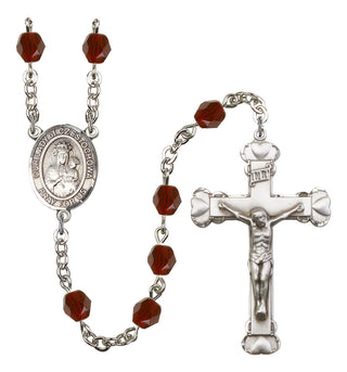 Our Lady of Czestochowa Rosary with Garnet Beads
