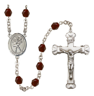 Silver-Plated 6mm Saint Sebastian / Dance Rosary