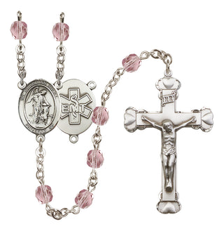 Silver-Plated 6mm Guardian Angel / EMT Rosary