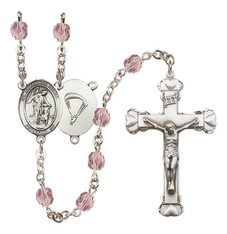 Silver-Plated 6mm Guardian Angel/Paratrooper Rosary