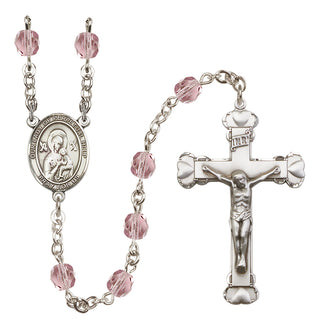 Silver-Plated 6mm Our Lady of Perpetual Help  Engraved Catholic Rosaries