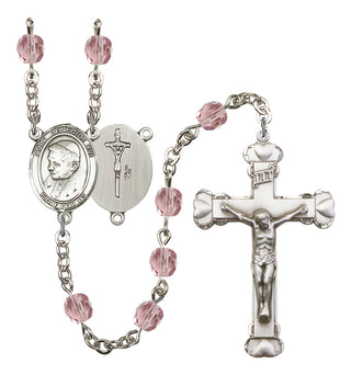Pope Emeritace Benedict XVI Rosary with Light Amethyst Beads