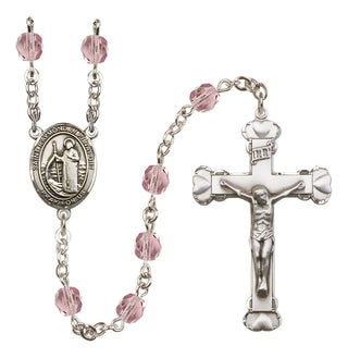 Silver-Plated 6mm Saint Raymond of Penafort  Engraved Catholic Rosaries