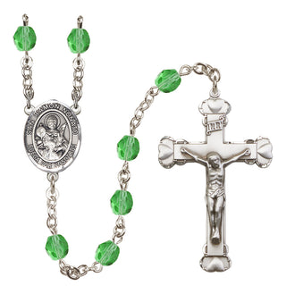 Silver-Plated 6mm San Ramon Nonato  Engraved Catholic Rosaries