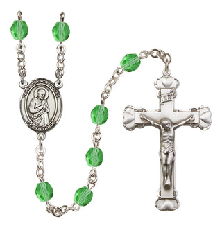 Silver-Plated 6mm Saint Isaac Jogues  Engraved Catholic Rosaries