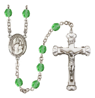 Silver-Plated 6mm Our Lady of Consolation  Engraved Catholic Rosaries