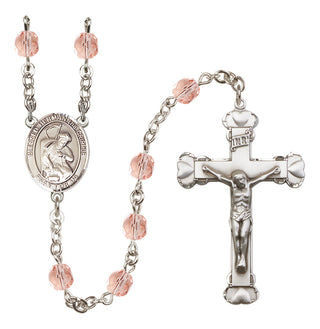 Silver-Plated 6mm Blessed Herman the Cripple  Engraved Catholic Rosaries
