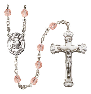 Silver-Plated 6mm Saint John Xxiii  Engraved Catholic Rosaries