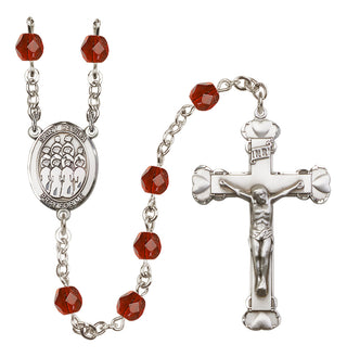 Silver-Plated 6mm Saint Cecilia / Choir Rosary
