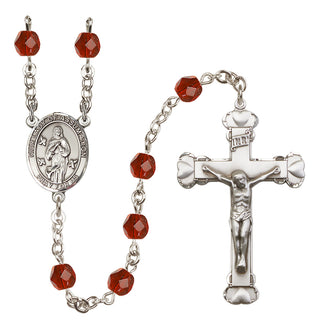 Silver-Plated 6mm Our Lady of Assumption  Engraved Catholic Rosaries