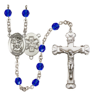 Silver-Plated 6mm Saint Michael / EMT Rosary