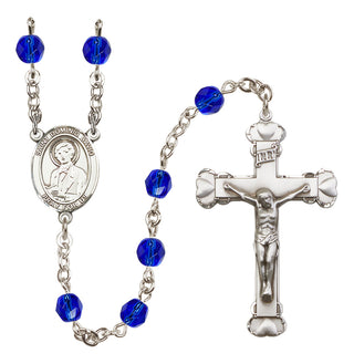 Silver-Plated 6mm Saint Dominic Savio  Engraved Catholic Rosaries