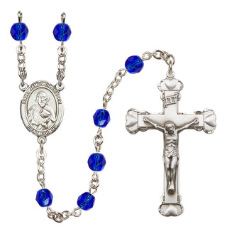 Silver-Plated 6mm Saint James the Lesser  Engraved Catholic Rosaries