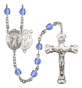 Divine Mercy Rosary with Sapphire Beads