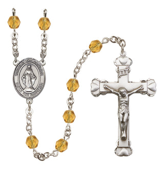 Silver-Plated 6mm Virgen Milagrosa Rosary