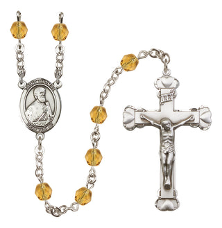 Silver-Plated 6mm Saint Thomas the Apostle  Engraved Catholic Rosaries