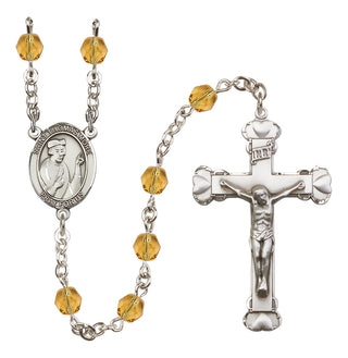 Silver-Plated 6mm Saint Thomas More  Engraved Catholic Rosaries