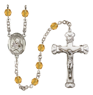 Silver-Plated 6mm Mater Dolorosa  Engraved Catholic Rosaries