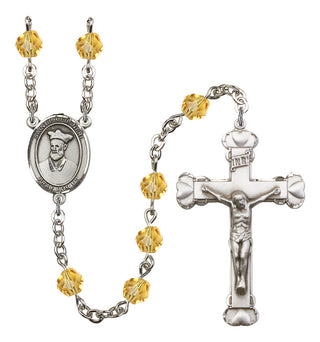 Saint Philip Neri Rosary with Topaz Beads