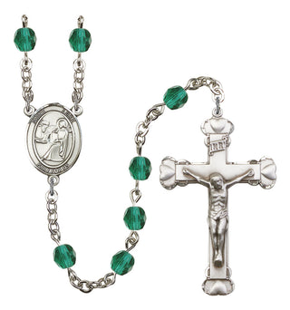 Saint Luke the Apostle Rosary with Zircon Beads