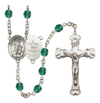 Silver-Plated 6mm Guardian Angel w/Child Rosary