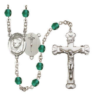 Silver-Plated 6mm Pope Emeritace  Benedict XVI Rosary