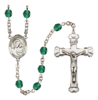 Silver-Plated 6mm Our Lady of Good Counsel  Engraved Catholic Rosaries