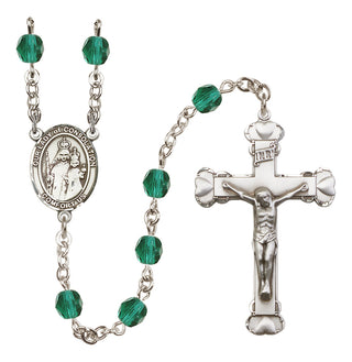 Silver-Plated 6mm Our Lady of Consolation  Engraved Catholic Rosaries