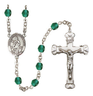 Silver-Plated 6mm Our Lady of Assumption  Engraved Catholic Rosaries