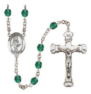 Silver-Plated 6mm Guardian Angel/Tennis Rosary