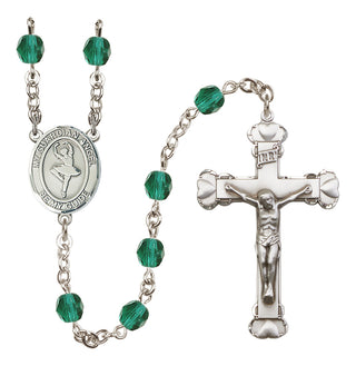 Silver-Plated 6mm Guardian Angel/Dance Rosary