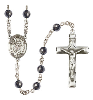 Silver-Plated 6mm Saint Peter Nolasco  Engraved Catholic Rosaries