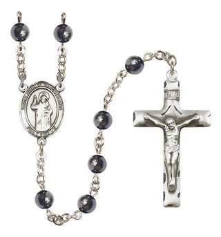Silver-Plated 6mm Saint John of Capistrano  Engraved Catholic Rosaries
