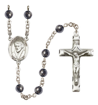 Silver-Plated 6mm Saint Peter Canisius  Engraved Catholic Rosaries