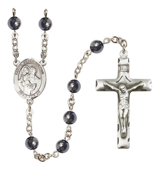 Silver-Plated 6mm Saints Peter & Paul  Engraved Catholic Rosaries