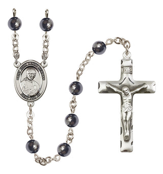 Silver-Plated 6mm Blessed John Henry Newman  Engraved Catholic Rosaries