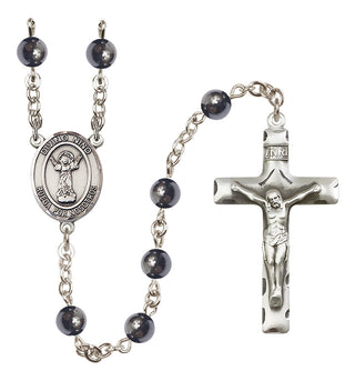 Silver Plated 6mm Hematite Rosary