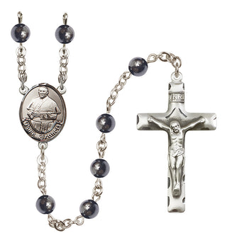 Silver-Plated 6mm Pope Francis Rosary