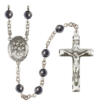 Silver-Plated 6mm Saint Christopher / Choir Rosary