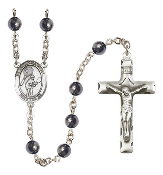 Silver-Plated 6mm Guardian Angel/Tennis Rosary