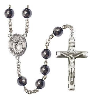 Saint Michael the Archangel Premium Handmade Rosary - Hematite Beads
