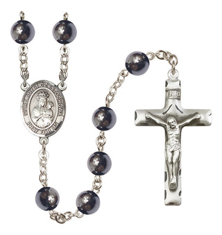Silver-Plated 8mm Our Lady of Czestochowa Rosary