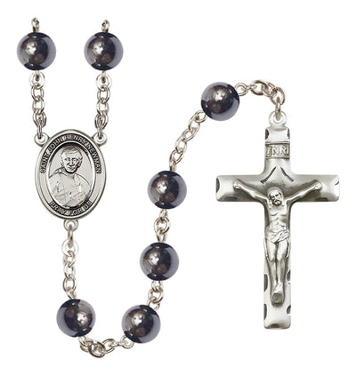 Silver-Plated 8mm Blessed John Henry Newman Rosary | Engravable