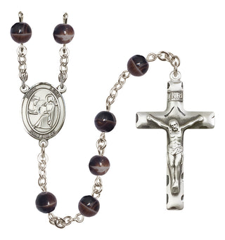 Silver-Plated 7mm Saint Luke the Apostle Rosary