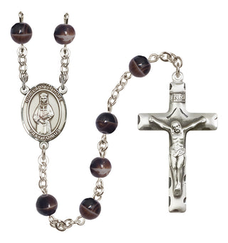 Silver-Plated 7mm Our Lady of Hope  Engraved Catholic Rosaries