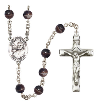 Silver-Plated 7mm Saint John Paul II Rosary