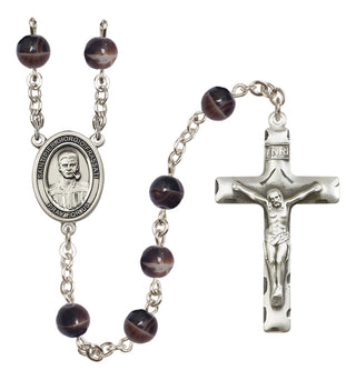 Silver-Plated 7mm Blessed Pier Giorgio Frassati  Engraved Catholic Rosaries