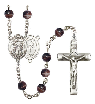 Divine Mercy Rosary with Brown Beads
